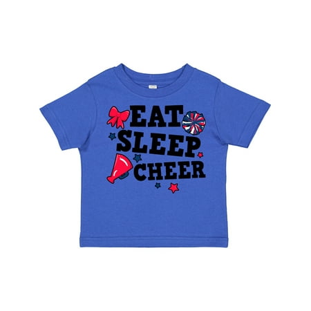 

Inktastic Cheerleading Eat Sleep Cheer Gift Toddler Toddler Girl T-Shirt