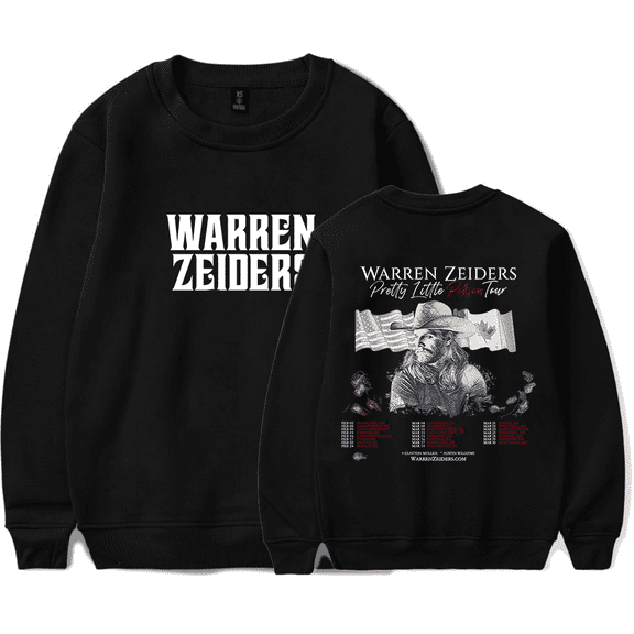 Warren Zeiders Merch Pretty Little Poison Tour Sweatshirt Long Sleeve Fashion Cool Country Music Merch Hip Hop Hoodies Casual Streetwear