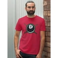 thumbnail image 2 of Tee Bangers Mens Graphic Tee - Pool 8-ball & Crossed Cue Sticks - Regular Fit 100% Cotton, 2 of 4