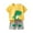 Yellow, variant on Jamsmile Toddler Boys Outfit Sets Summer Elastic Waist Round Neck dinosaur Print Tops Shorts Sets Casual Play Kids Boys Outdoor Clothes