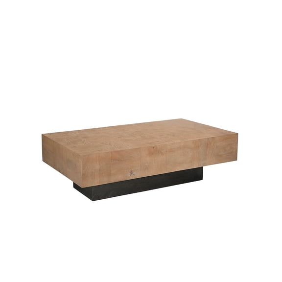 Taran Designs Maria Solid Wood Coffee Table in Brown