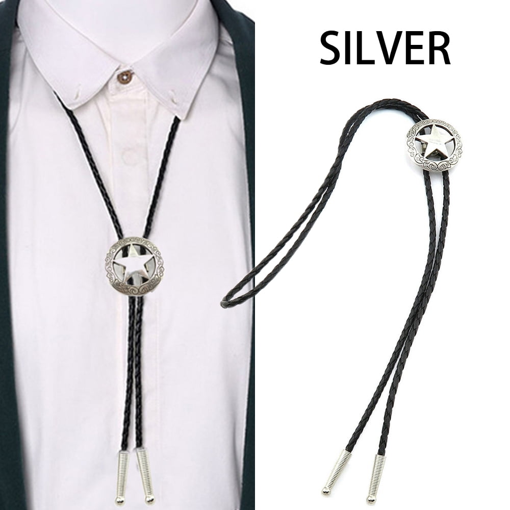 Western Cowboy Men Star Alloy Leather 