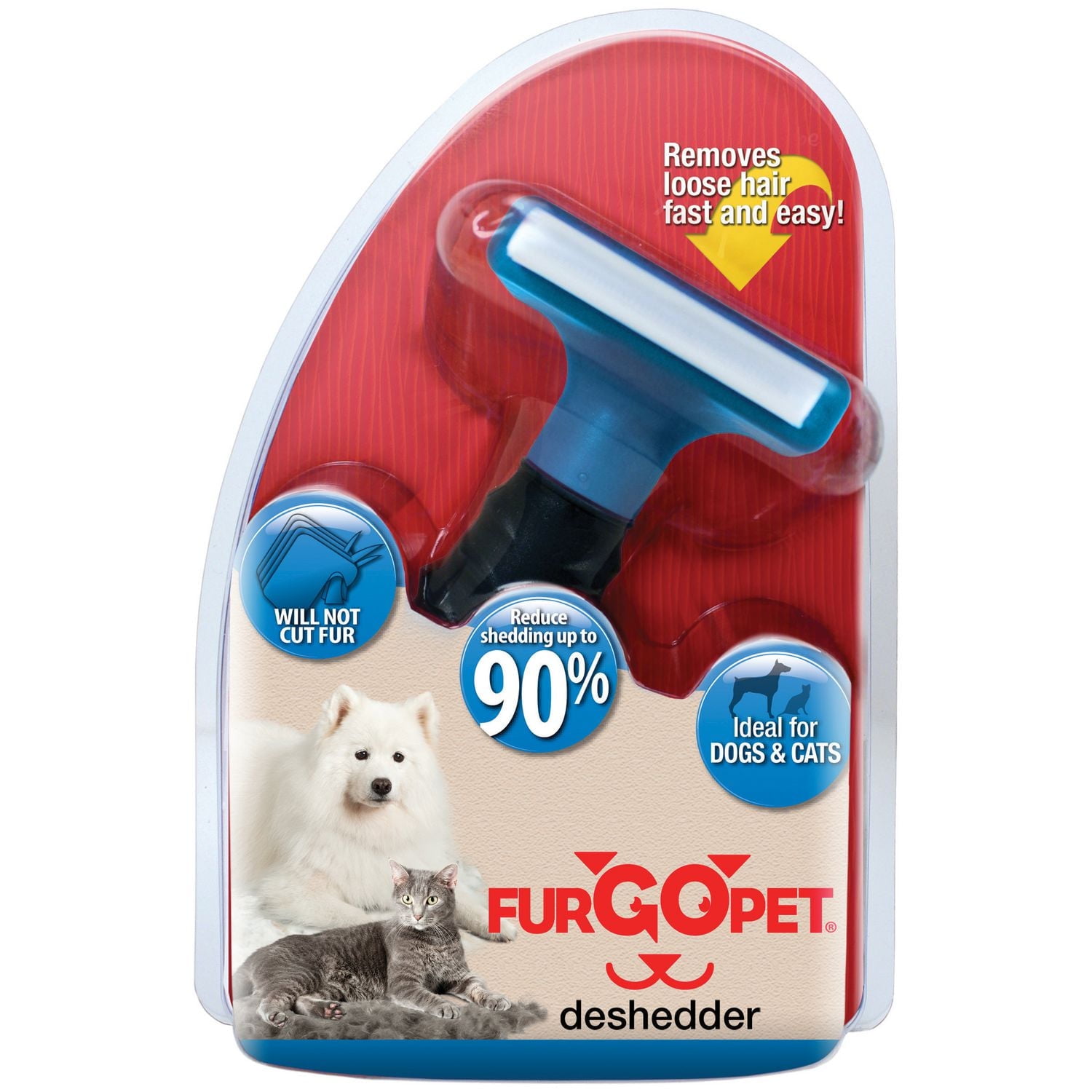Furgo Petite Deshedder Brosse pour Petite Chien et Chats