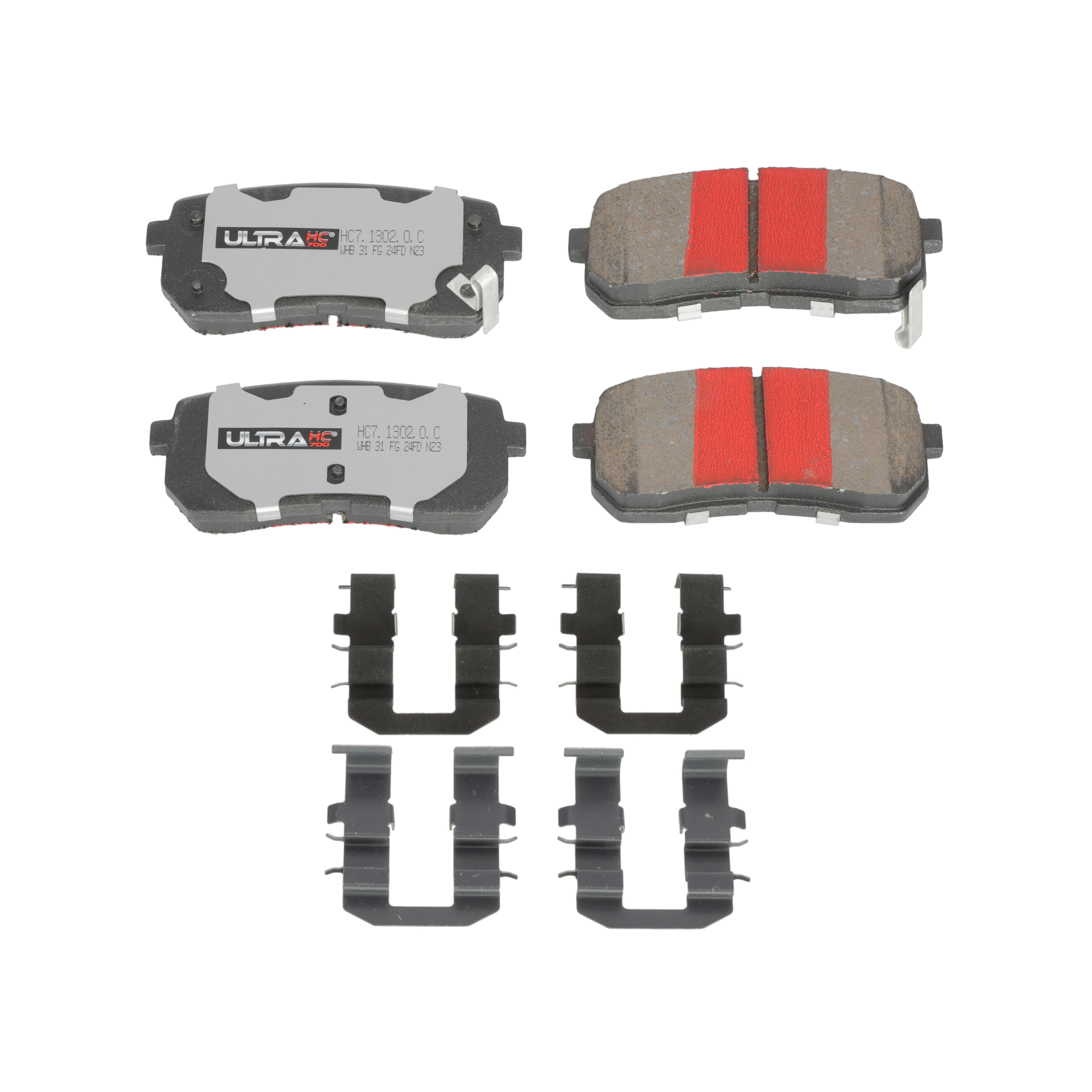 UltraHC 700 Brake Pad Set, Rear HC7.1302.0.C, Hyundai Veracruz 2012-2007