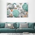 thumbnail image 2 of FANNA Sea Shells Starfish Seaweed Wall Tapestry 60x40in Soft Lightweight Home Decoration Indoor Outdoor Art 60x40in, 2 of 7