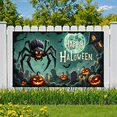 thumbnail image 3 of Haunted House Banner Spider Halloween Banner Scary Pumpkin Design for Halloween Decoration Spooky Party Event, 3 of 9