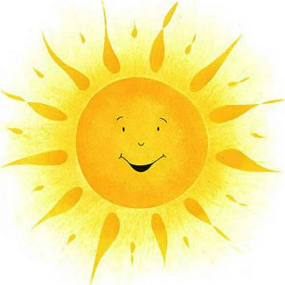 Small Happ Sun Wall Stencil -E16S by Designer Stencils