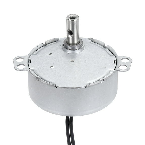 Uxcell Synchronous Motor, AC220-240V 50/60Hz 20-24 RPM CW/CCW 4W Low Speed Slow Rotating Turnable Motor for Electric Fan, Heater, Art Projects