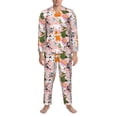 thumbnail image 3 of Naloa Cartoon Halloween Men’s Pajamas Set - Long Sleeve Button Down Sleep Shirt and Pajama Bottoms Sleepwear Set-Medium, 3 of 7