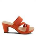 thumbnail image 2 of Patrizia Women's DEVORAH Slide Cross Over Heeled Sandals Orange EU 36 / US 5.5 - 6, 2 of 5