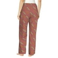 thumbnail image 3 of Xecao Leopard Print Women's Straight Lounge Pajama Pants: The Epitome of Relaxed Sleepwear, 3 of 9