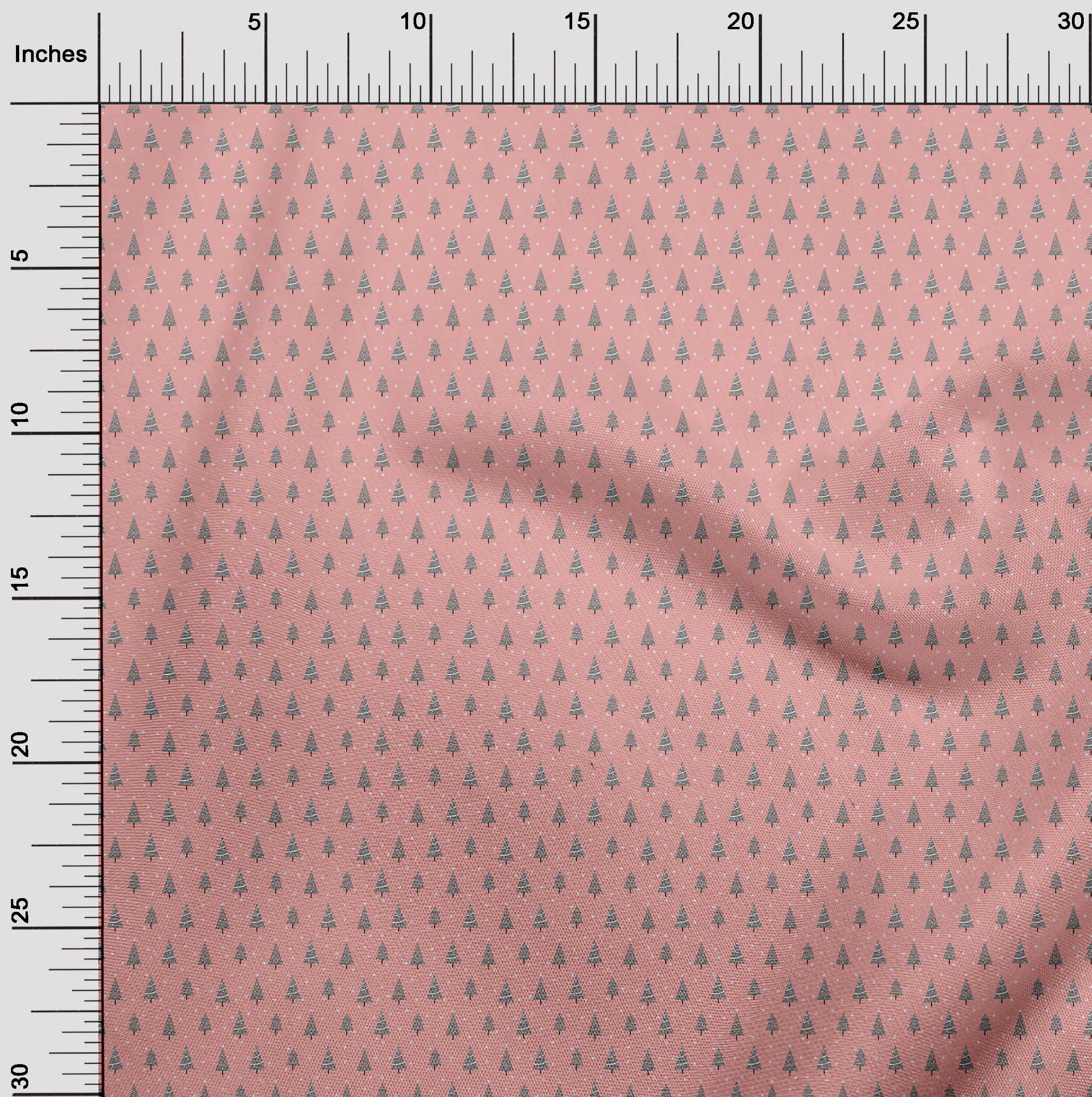 oneOone Cotton Jersey Light Pink Fabric Christmas Dress Material Fabric Print Fabric By The Yard 58 Inch Wide