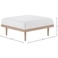 thumbnail image 3 of Meridian Furniture Ottomane Modulaire de Patio en Oléfine Laguna Crème de 35,5 Po, 3 of 5