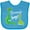 Turquoise, variant on Inktastic Granny Boy Grandson Dinosaur Boys Baby Bib