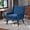 Blue(1 Pack), variant on Wansaly Contemporary Adult Linen Button-Tufted Armchairs and Accent Chairs, Red