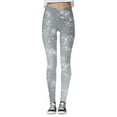 thumbnail image 3 of HXWCHs Women's Fashion Carnival Casual Galaxy Starry Print Yoga Leggings High Waisted Workout Pants for Running Fitness XXL Silver, 3 of 5