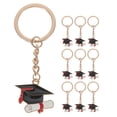 thumbnail image 1 of 10 llaveros de graduación de 2025, llaveros metálicos con forma de birrete, regalos de graduación al por mayor, recuerdos de fiesta para llaves universitarias, mochilas, colores surtidos., 1 of 4