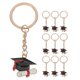 thumbnail image 1 of 10 llaveros de graduación de 2025, llaveros metálicos con forma de birrete, regalos de graduación al por mayor, recuerdos de fiesta para llaves universitarias, mochilas, colores surtidos., 1 of 4