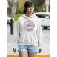 thumbnail image 2 of Make Things Happen Retro Groovy Hoodie Women -Image by Shutterstock, Female 4X-Large, 2 of 4