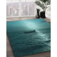 thumbnail image 2 of Ahgly Company Indoor Rectangle Patterned Medium Teal Green Area Rugs, 8' x 10', 2 of 6