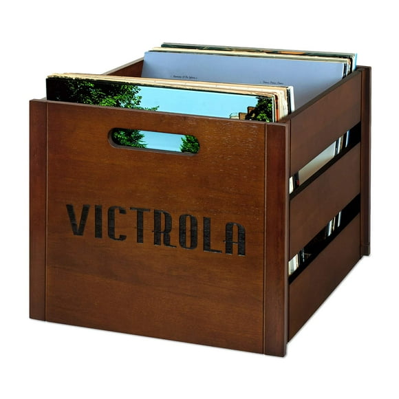 Victrola Wooden Record Crate