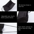 thumbnail image 3 of Woeilo Disposable F Mask, 100 PCS Black Masks, 3 Ply Protection F Masks Adults 100 Pcs 100 Count (Pack of 1), 3 of 5