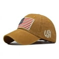 thumbnail image 2 of Rciityk American Flag Baseball Cap for Men and Women 4th of July Vintage Washed Baseball Cap Outdoors Sun Protection Unisex Hat Independence Day - Spring/Summer Savings Clearance, 2 of 6