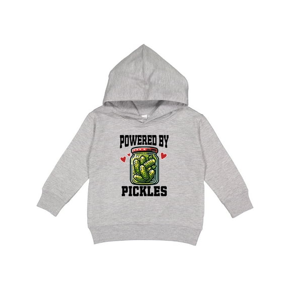 Inktastic Pickle Lover Funny Powered by Pickles Toddler Hoodie