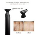 thumbnail image 3 of Compatible 2 en 1 Rasoir Électrique pour le Dos Tondeuse à Poils du Visage Rasoir Rechargeable Poignée Pliable Épilation du Dos Tondeuse pour Hommes Rasage_Perfect Gift, 3 of 5
