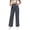 Dark Gray, variant on Women's Straight Leg Pant High Waist Casual Pants Mid Rise Stretch Trousers with Pockets Solid Business Office Daily Wear