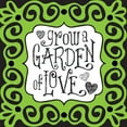 thumbnail image 2 of Hogan, Melody 12x12 Gold Ornate Wood Framed with Double Matting Museum Art Print Titled - Whimsical Garden, 2 of 4