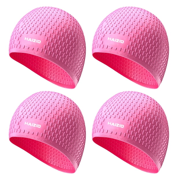 Capa Baño Natación Silicona 4 Piezas Impermeable para Corto/largo () Rosa