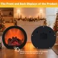 thumbnail image 6 of Fireplace Lanterns Decorative,Portable Vintage Electric Fake Fireplace Light with LED Realistic Flame Effect USB Rechargeable Battery Powered Fire Lamp Indoor Outdoor Decoration (Semicircle), 6 of 15