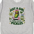 thumbnail image 3 of Inktastic Just a Girl Who Loves Pickles Toddler Sweatshirt, 3 of 4