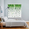 thumbnail image 3 of St. Patrick's Day Kitchen Curtains Window Panels, Spring Lucky Shamrocks Rustic Leaves Insulated Window Treatment Curtain, Grommet Curtains for Bedroom/Living Room/Bathroom, 2 Piece 42"Wx63"L, 3 of 8