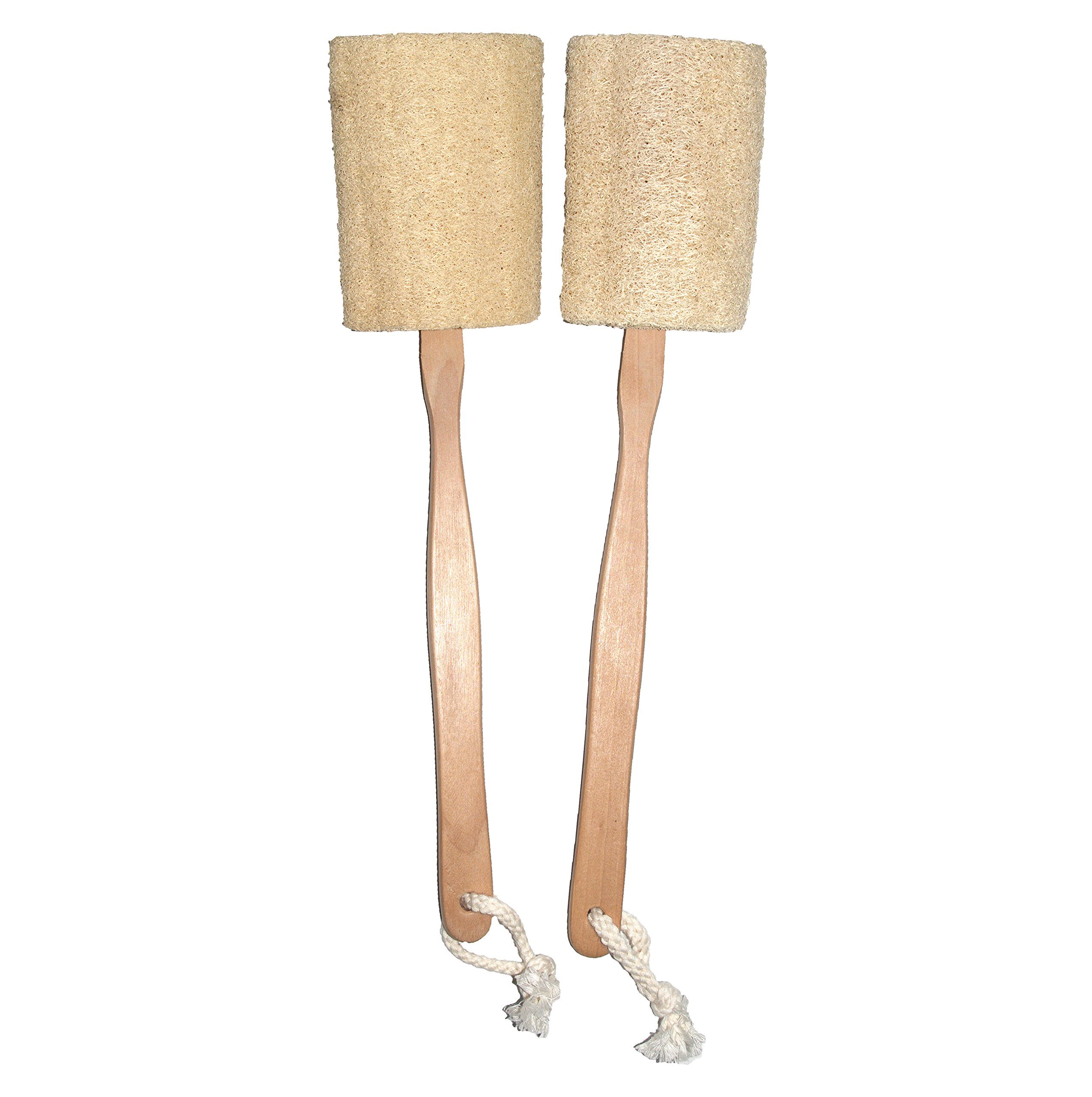 Natural Exfoliating Loofah Luffa Loofa Back Sponge Scrubber Brush with