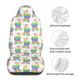 thumbnail image 5 of Yiaed Rainbow Llama Print Car Seat Covers,Universal Auto Seats Protector Fits for Car,SUV Sedan,Truck,Automotive Seat Covers & Accessories(Two packs), 5 of 7