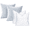 Lake Blue, variant on LANYC OMGYL 2 Pack Removable Soft Corduroy Pillow 18x18in, Gray Blue