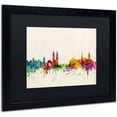 thumbnail image 2 of Trademark Fine Art 'Zurich Switzerland Skyline' Canvas Art by Michael Tompsett, Black Matte, Black Frame, 2 of 4