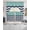 Navy blue turquoise, variant on Black Chevron Swag Curtains for Living Room/Bedroom Windows, Geometric Turquoise Wavy Striped White Kitchen Curtains and Valances Set 36 Inch Length, Light Filtering Swags Valance Curtain Panels