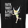 thumbnail image 3 of Tinker Bell - Faith Trust Pixie Dust - Ladies Short Sleeve Classic Fit Tee, 3 of 5