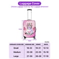 thumbnail image 5 of Faith Love Hope American Shorthair Breast Cancer Awareness Survivor Travel Luggage Cover Cat Lover Kitten Owner Gifts Suitcase Dust Protective Decor - 02017, 5 of 5