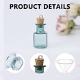 thumbnail image 3 of Hyuetrsa 45 Pcs 2 ml Mini Colored Glass Square Potion Bottles Mini Potion Bottles with Cork Tiny Spell Jars with Corks Stoppers & Funnel & Eye Bolts for DIY Decoration，9 Colors, 3 of 8