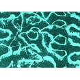 thumbnail image 1 of Ahgly Company Indoor Rectangle Abstract Turquoise Blue Modern Area Rugs, 2' x 3', 1 of 4
