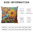 thumbnail image 5 of COMIO  Summer Throw Pillow Covers ,Set of  Farmhouse Dercoration,Sunflower Pillows Cases,Square Couch Sofa Cushion Covers for Living Bed Room Home Decor, 5 of 5