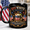 Black, variant on Red White & Booze Mug Patriotic Let Freedom Pour 2D Flat Mug for 4th of July Parties