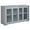 Light Grey, variant on HOMCOM Kitchen Sideboard Stackable Storage Cabinet with Sliding Glass Door
