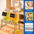 thumbnail image 3 of Dispensadores de bebidas MQRFFTU, 2 piezas, 7,6 L, de vidrio con infusor, 3 of 6