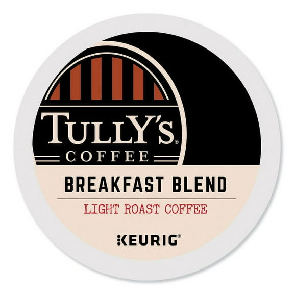 Tully's Coffee Breakfast Blend Coffee K-Cups, 24/Box, Each