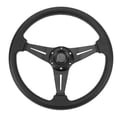 thumbnail image 1 of Racing Steering Wheel, Car Steering Wheel Racing Style 14in Universal Steering Wheel with Horn Button Fit for 6 Hole Steering Wheel Hub Adapter for Car, Easy Installation, 1 of 7